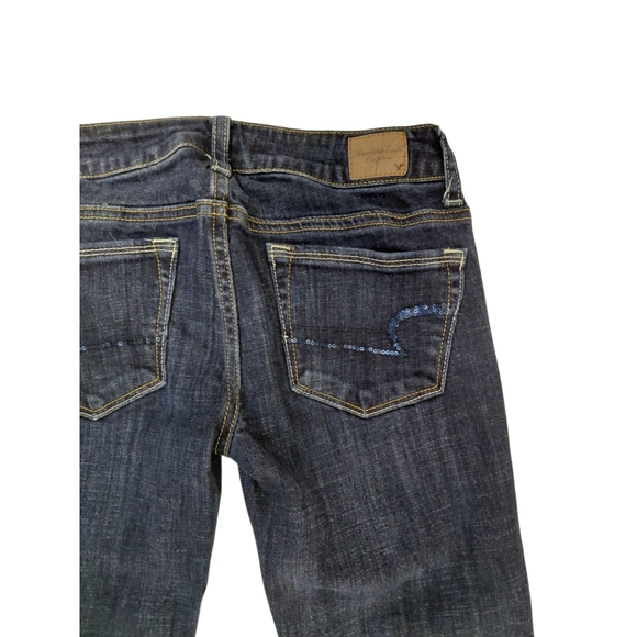 American Eagle Outfitters Blue Skinny Kick Jeans - Picture 5 of 7